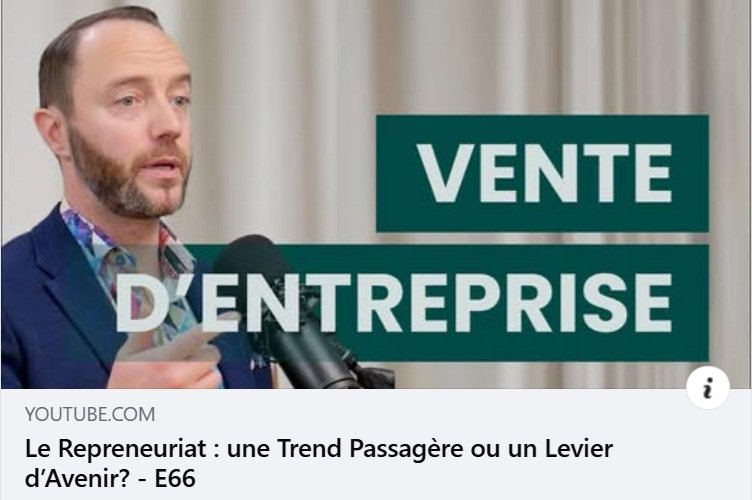 Le repreneuriat est-il une mode passagère ou une avenue d'avenir pour les entrepreneurs par l'Équipe Martin DuTou